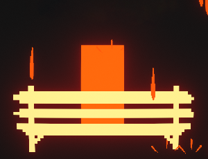 play Orange Splatter Cube