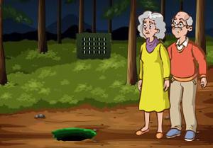 Old Couple Escape Night Forest game