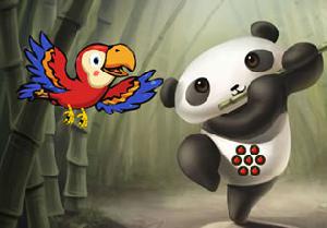 Parrot Escaped Panda Jungle game