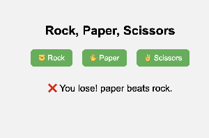 Rock, Paper, Scissors game