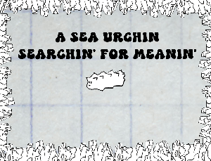 play A Sea Urchin Searchin' For Meanin'