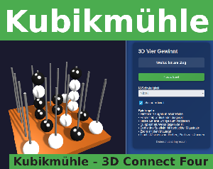 Kubikmühle - 3D Connect Four game