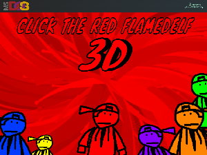 play Click The Red Flamedelf 3D