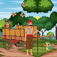 Locate The Farmer Cart Bull game