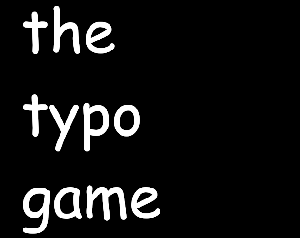 The Typo Game game