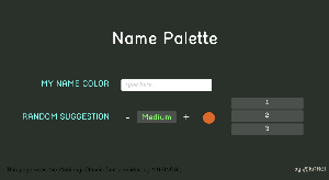 Name Pallete(Eng) game
